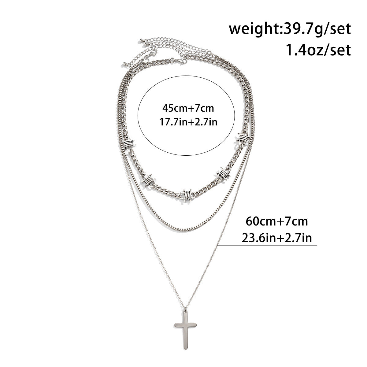 Three Layer Necklace Set