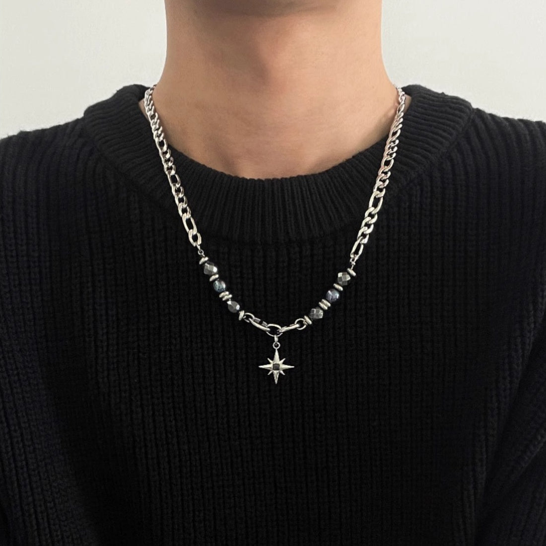 Silver Eight Awn Star Chain