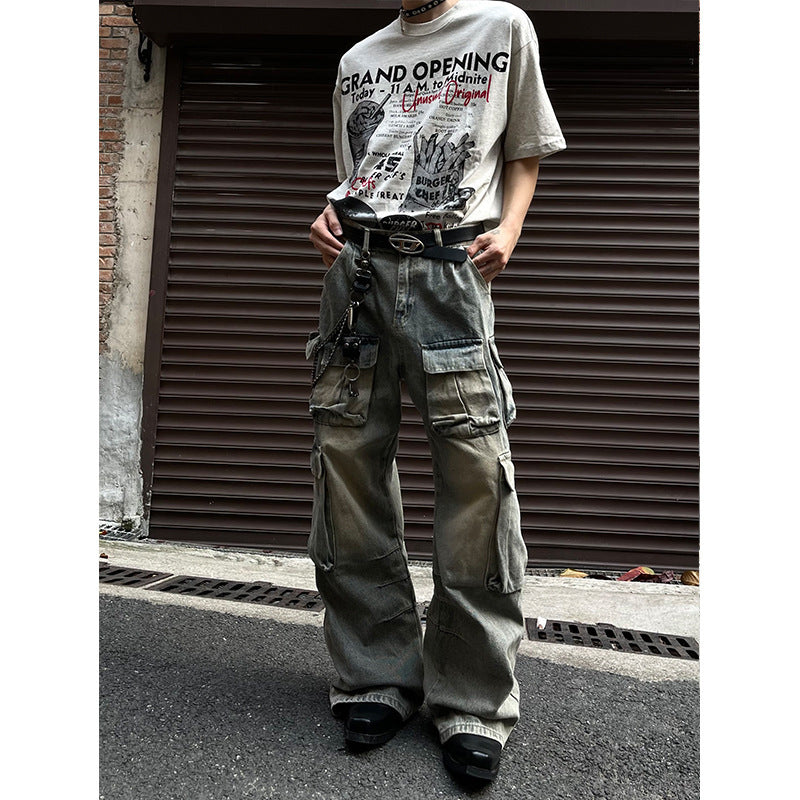 Retro Stained Jeans