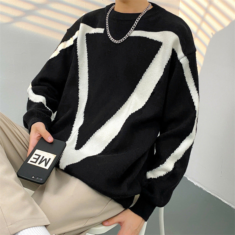 Contrast Sweater