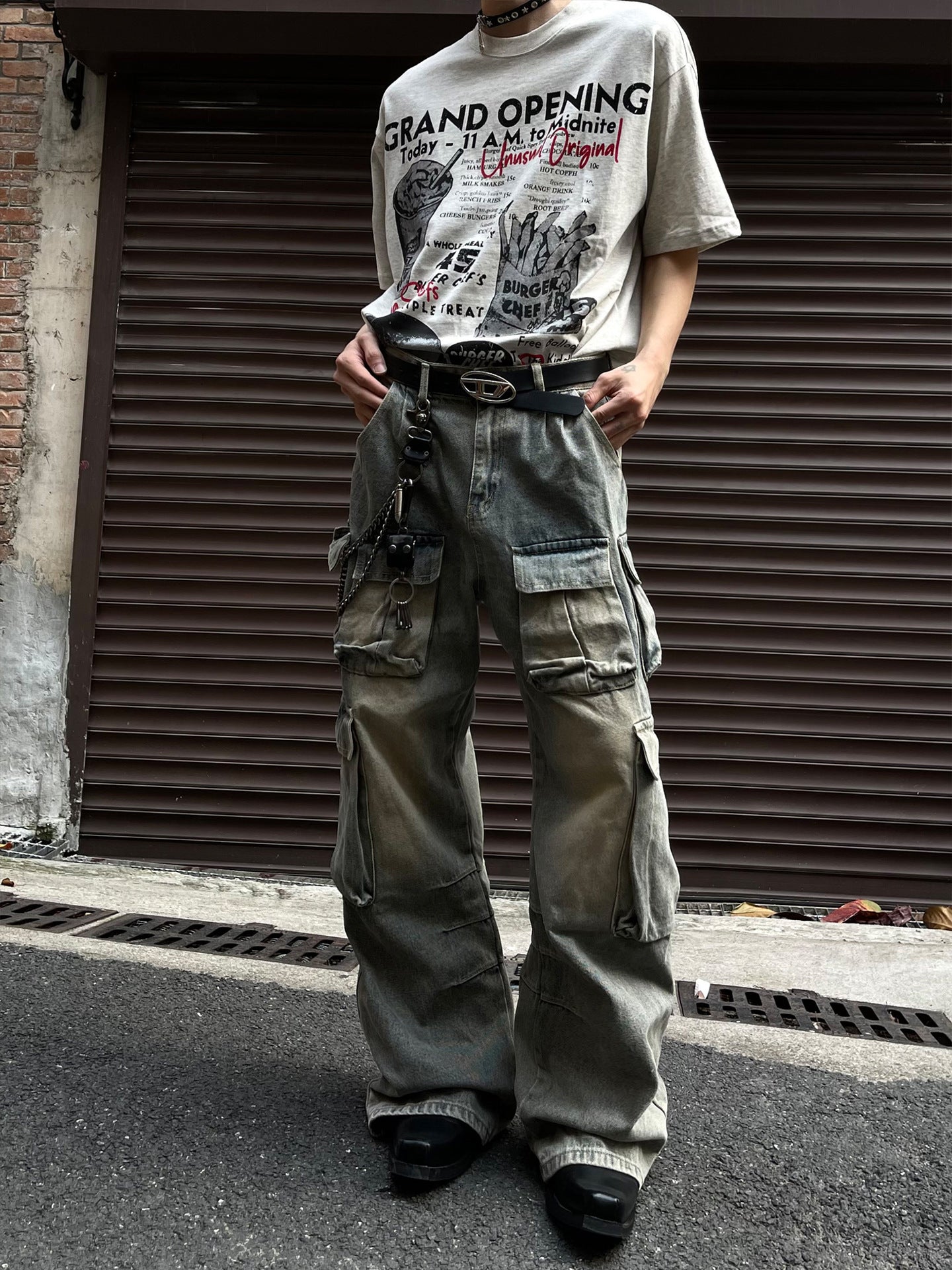 Retro Stained Jeans