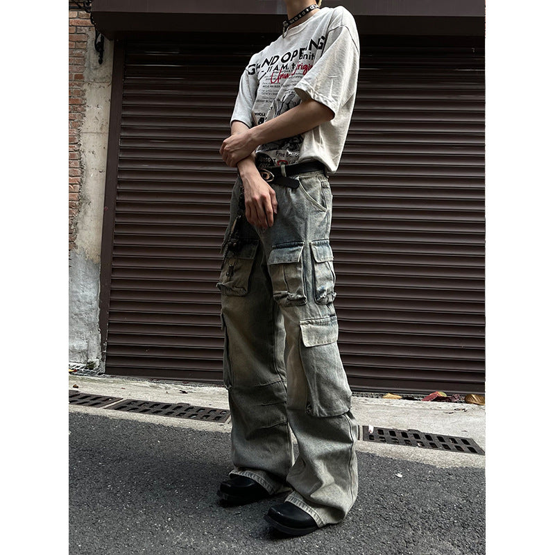 Retro Stained Jeans