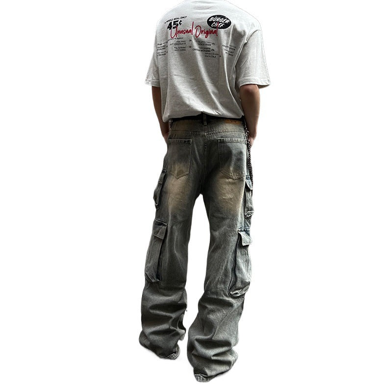 Retro Stained Jeans