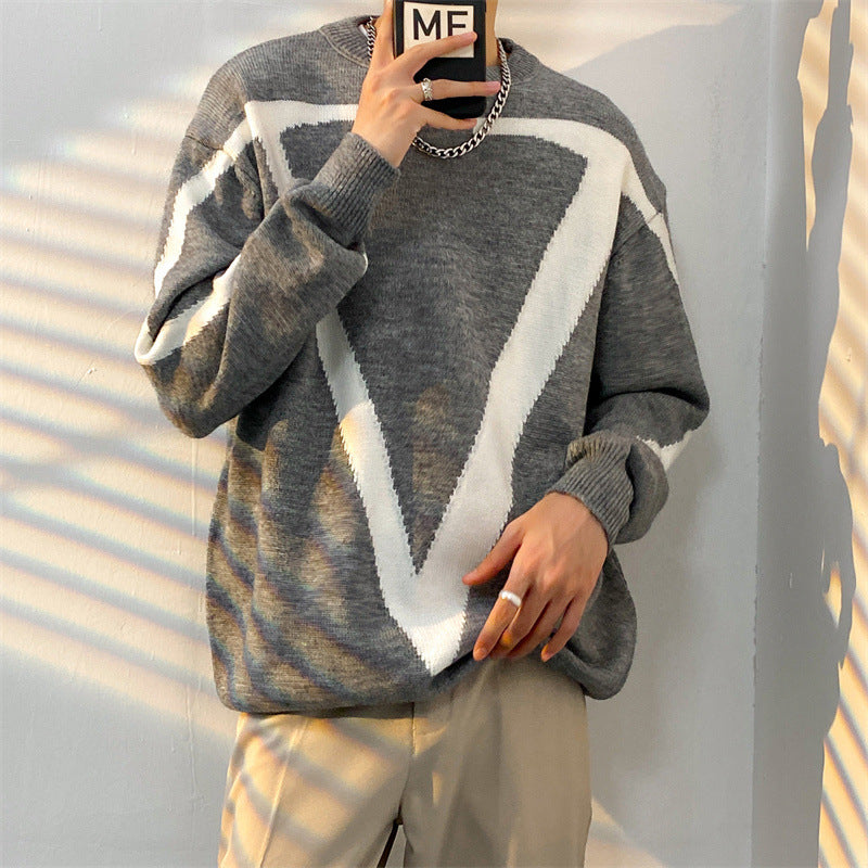 Contrast Sweater