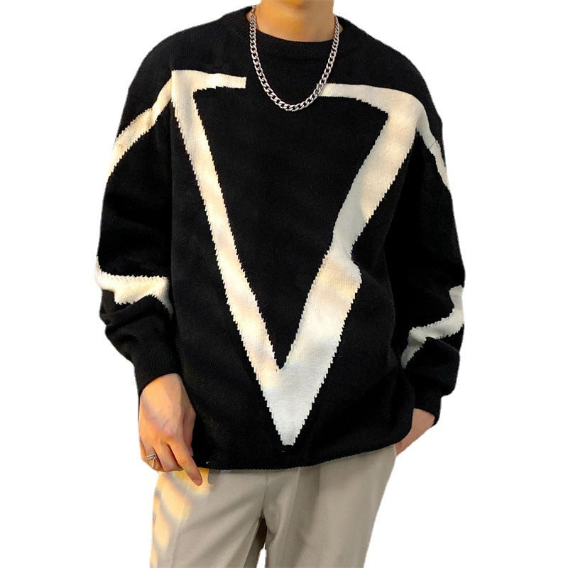 Contrast Sweater